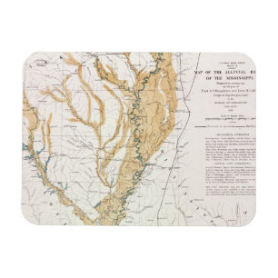 KARTE: FLUSS MISSISSIPI, 1861 MAGNET