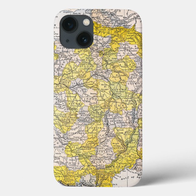 KARTE: FRANKREICH Case-Mate iPhone HÜLLE (Rückseite)