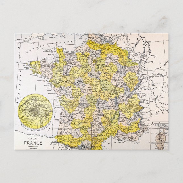 KARTE: FRANKREICH POSTKARTE (Vorderseite)