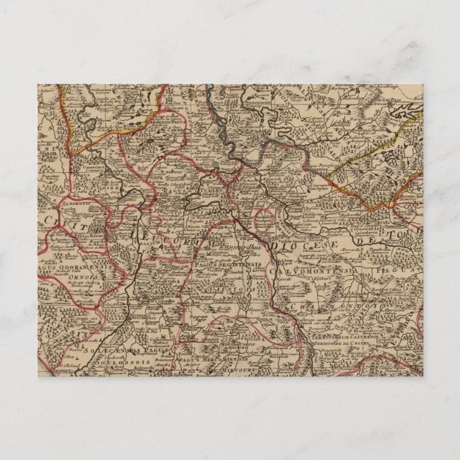 Karte Frankreichs (Vorderseite)