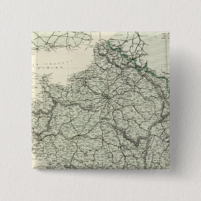 Karte Frankreichs Button (Vorderseite)