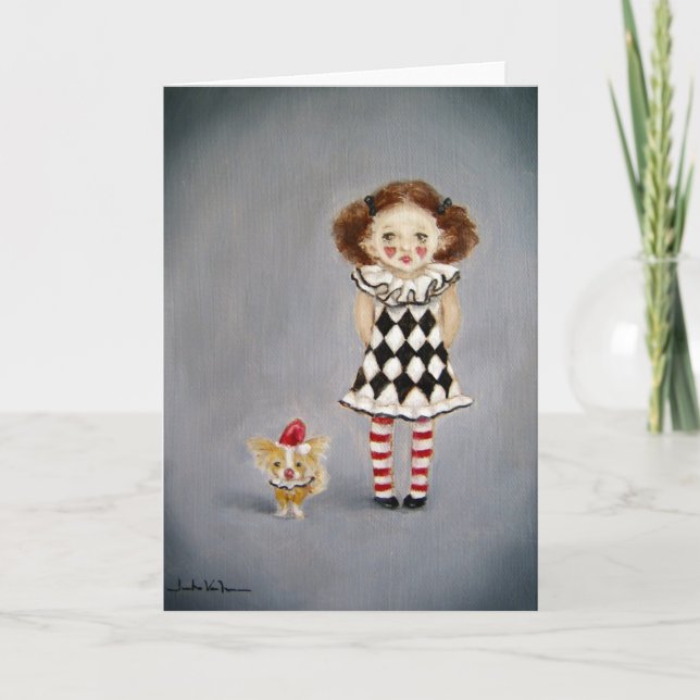 Karte/Freund-Clown-Karte Karte (Vorderseite)