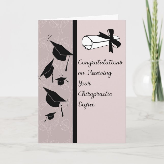 Karte für den Chiropraktischen Grad in Silber (Vorderseite)