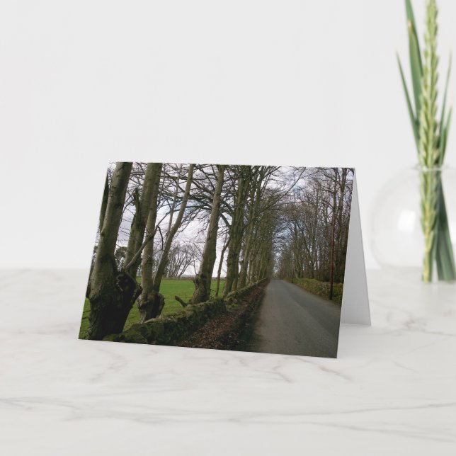 Karte für den Hinweis auf die Landstraße (Vorderseite)