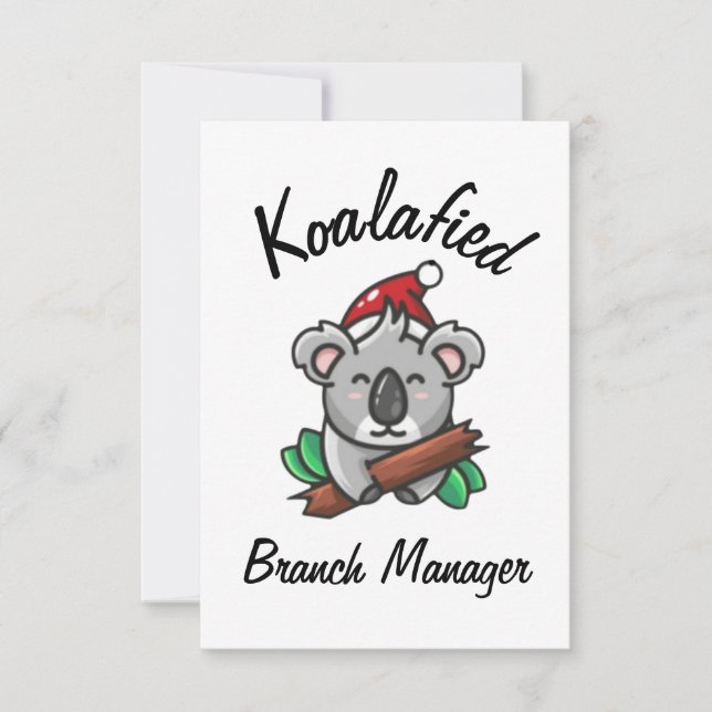 Karte für den Koalafied Branch Manager (Vorderseite)