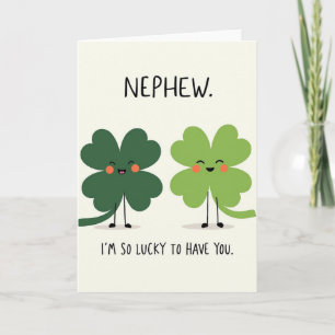 Karte für den Neffen Lucky Clovers