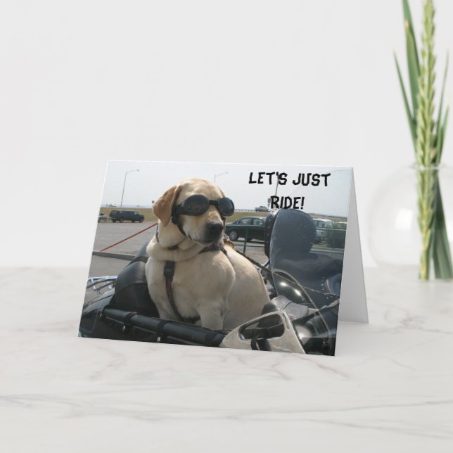 Karte für die Biker-Hunde dieser Welt (Vorderseite)