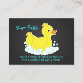 Karte für die Verpackung der Gummi Ducky Diaper
