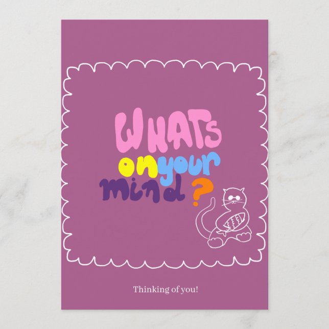 Karte für einen Freund (Vorderseite)