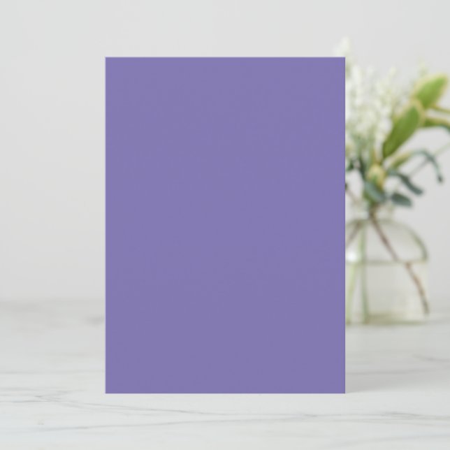 Karte für Einladungen in fester Farbe (Stehend Vorderseite)