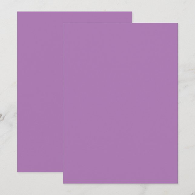 Karte für Einladungen in fester Farbe (Vorne/Hinten)