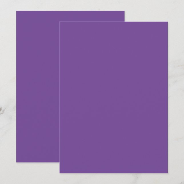 Karte für Einladungen in fester Farbe (Vorne/Hinten)