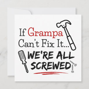 Karte für Grampa, Karte für Großvater