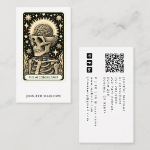 Karte für kühnen AI-Berater mit Tarotkarten-Design