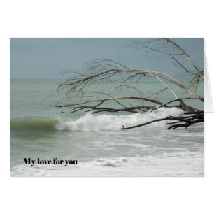 Karte für Liebe und Romantik, Meeresbild