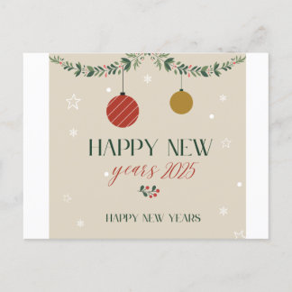 Karte für neue Jahre 2025