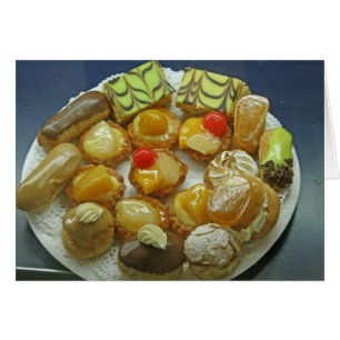 Karte, "Gebäck # 3"