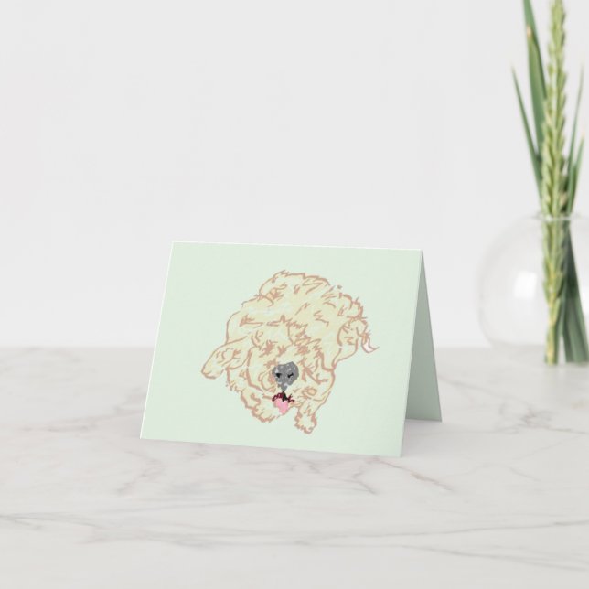 Karte: Goldendoodle (Vorderseite)