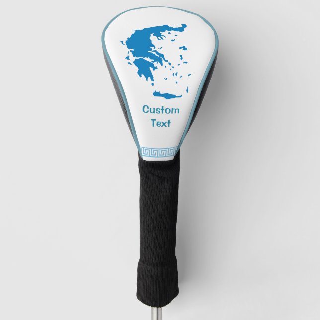 Karte Griechenlands Golf Headcover (Vorderseite)