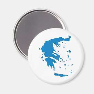 Karte Griechenlands Magnet