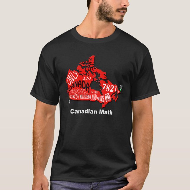 Karte grundlegenden T - Shirt Kanadas (Vorderseite)