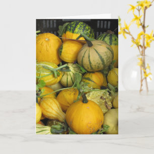 Karte - Gruß - Danke, Gourds zu geben