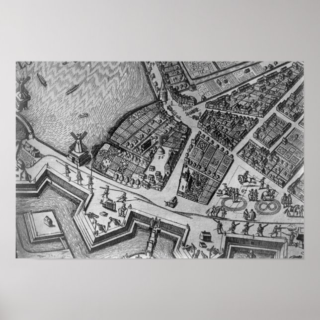 Karte Hamburg Poster (Vorne)