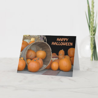 Karte, "Happy Halloween Pumpkins" Karte