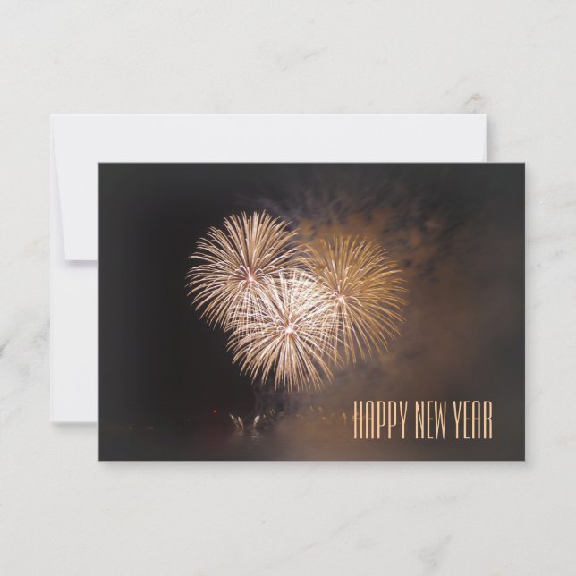 karte: happy new year einladung (Vorderseite)