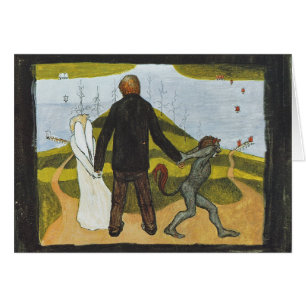 Karte Hugo Simberg Vägskälet Tienhaarassa CC0472