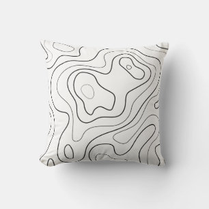 Karte Inspiriert Drehkissen Kissen