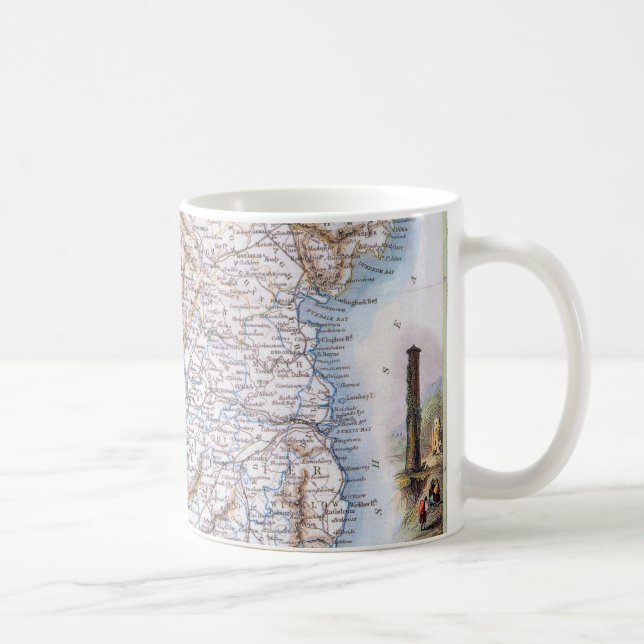 Karte: Irland, 1851 Kaffeetasse (Rechts)