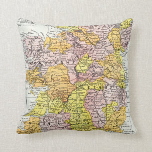 KARTE: IRLAND, c1890 Kissen