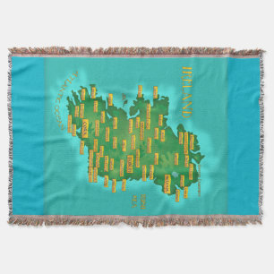 Karte Irlands Decke