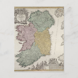 Karte Irlands mit den Provinzen Ulster