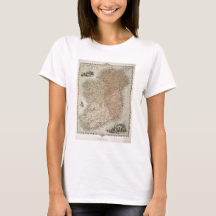 Karte Irlands, veröffentlicht in Dokument c.1850 ( T-Shirt