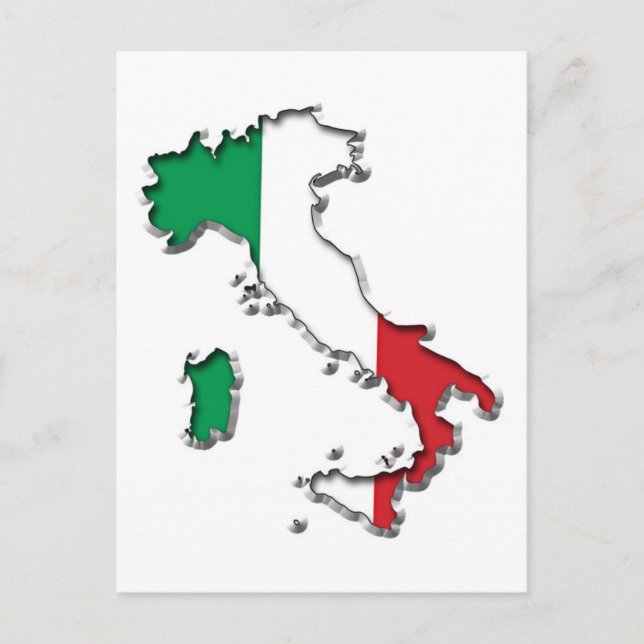 Karte Italiens (Vorderseite)