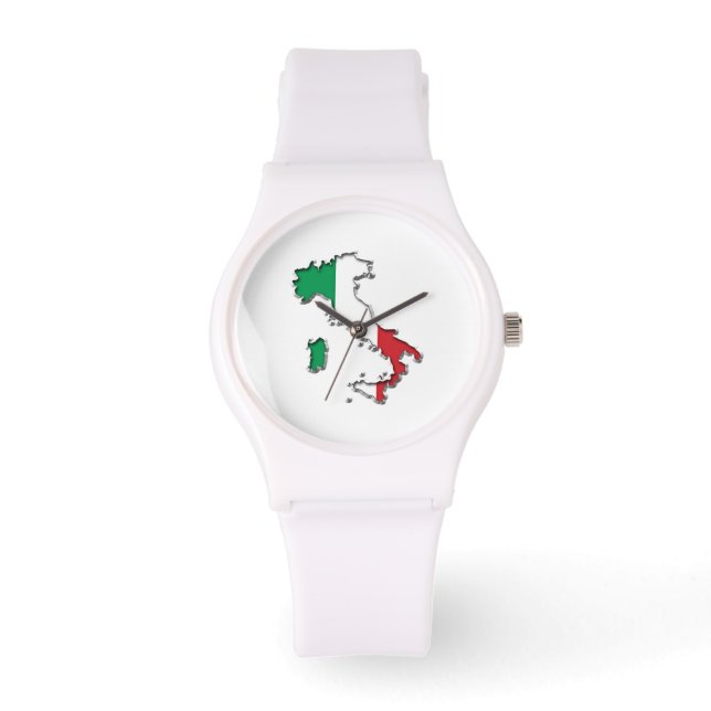 Karte Italiens Armbanduhr (Vorderseite)
