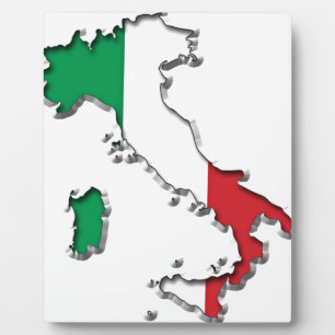 Karte Italiens Fotoplatte