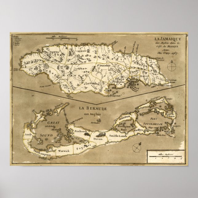 KARTE: JAMAIKA, 1767 POSTER (Vorne)