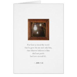 Karte Johannes 3:16 Verse Jesus Elegant Editable C