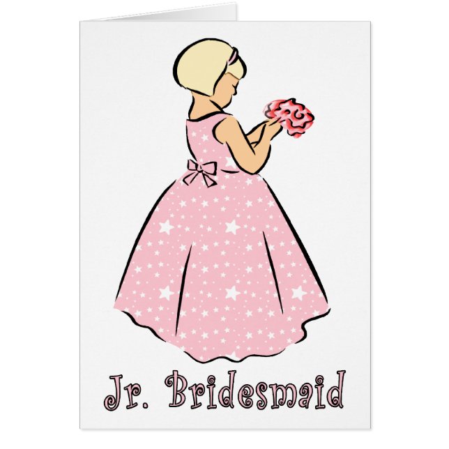 Karte: Jr Bridesmaid (Vorne)