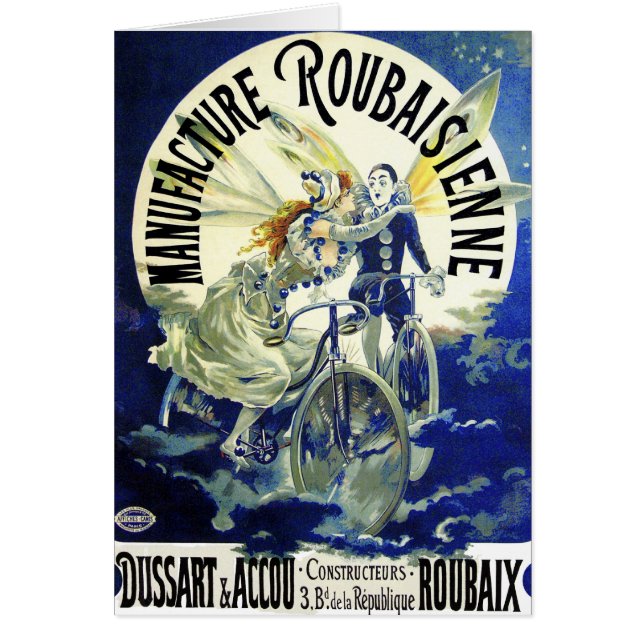 Karte: Jugendstil: Vintage Zyklen: Roubaisien (Vorne)