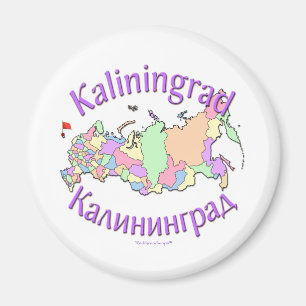 Karte Kaliningrads Russland Magnet