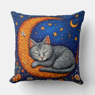 Karte Katzen und Mond Kissen