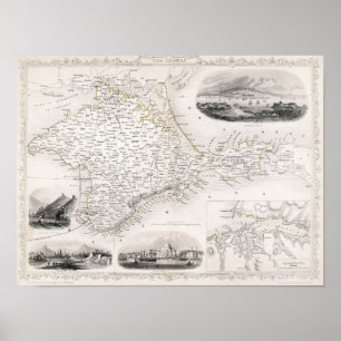 KARTE: KRIM, c1855 Poster
