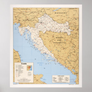 Karte Kroatiens (1995) Poster