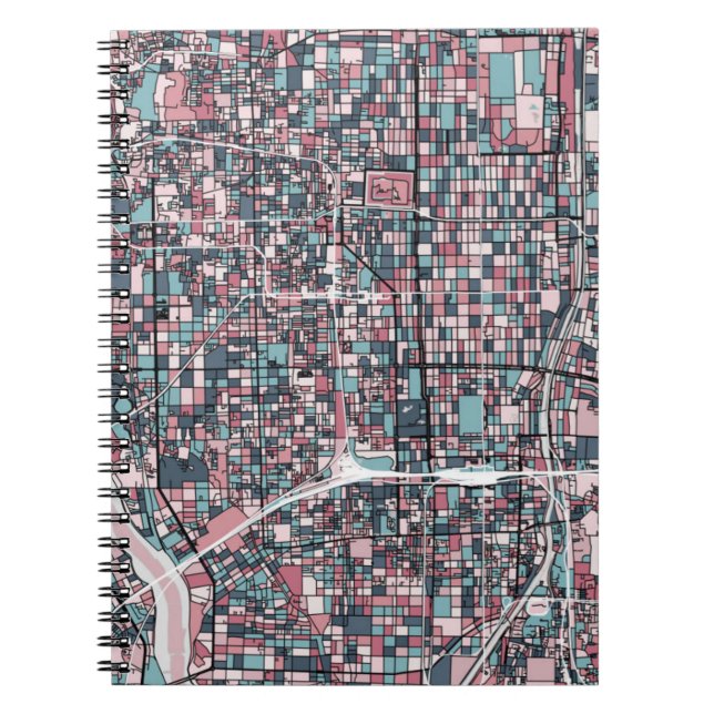 Karte Kyotos Japan Notizblock (Vorderseite)