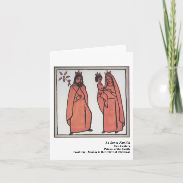 Karte La-Sankt Familia Santo (Vorderseite)