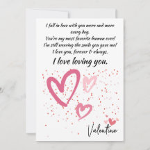 KARTE LIEBE FÜR VALENTINE, ICH FANDE IN LIEBE MIT 